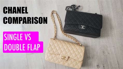 fake chanel double flap|Chanel single flap vs double.